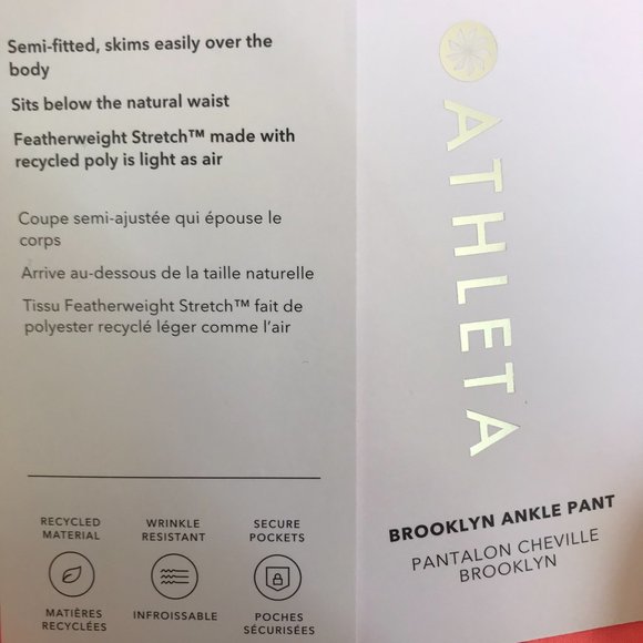 Athleta Light orange Brooklyn Ankle pant Size 2 - Picture 6 of 7